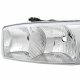 GMC Sierra 1999-2006 Chrome Clear Headlights and LED Bumper Lights DRL