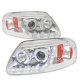 Ford F150 1997-2003 Clear LED DRL Projector Headlights with Halo