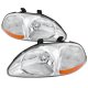 Honda Civic 1996-1998 Clear Euro Headlights