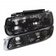 Chevy Suburban 2000-2006 Smoked Euro Headlights and Bumper Lights