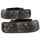 Chevy Silverado 1999-2002 Smoked Euro Headlights