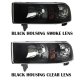 Dodge Ram 2500 1994-2002 Black Smoked Euro Headlights