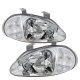 Honda Del Sol 1993-1997 Clear Headlights and Black Tail Lights