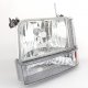 Ford F250 1992-1996 Clear Headlights and Bumper Lights Set