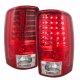 GMC Yukon XL 2000-2006 Clear Headlights Set and LED Tail Lights Red Clear