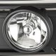 Ford F250 Super Duty 1999-2004 Black Grille with Fog Lights and Headlights Set