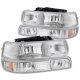 Chevy Tahoe 2000-2006 Clear Euro Headlights and Bumper Lights