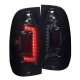 Ford F350 Super Duty 1999-2007 Smoked Custom LED Tail Lights