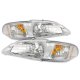 Ford Mustang 1994-1998 Clear Headlights One Piece Conversion