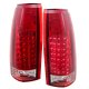 Chevy Suburban 1992-1993 Headlights and LED Tail Lights Red Clear