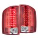 Chevy Silverado 3500HD 2007-2014 LED Tail Lights Red Clear