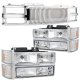 Chevy 1500 Pickup 1994-1998 Chrome Vertical Grille Headlights Bumper Lights