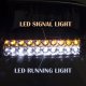 Dodge Durango 1998-2003 Black Smoked Headlights LED DRL Signal Lights