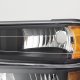 Chevy Colorado 2004-2012 Black Headlights and Parking Lights