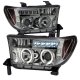 Toyota Tundra 2007-2013 Smoked Dual Halo Projector Headlights with LED