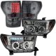 Toyota Tundra 2007-2013 Smoked Projector Headlights and LED Tail Lights