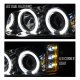 Chevy Avalanche 2003-2006 Clear Dual Halo Projector Headlights and Bumper Lights