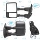 Ford F550 Cab Chassis 2003-2007 Towing Mirrors Power Heated Smoked LED Signal Lights