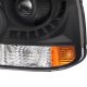 Chevy Silverado 1999-2002 Black Grille and LED DRL Projector Headlight Conversion