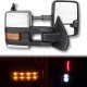 Chevy Silverado 3500HD 2015-2019 Chrome Towing Mirrors LED Lights Power Heated