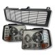 Chevy Suburban 2000-2006 Black Grille and Smoked Headlight Conversion Kit