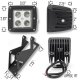 Jeep Wrangler JK 2007-2015 Dual Spot Beam LED Windshield Lights and Mount