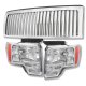 Ford F150 2009-2014 Chrome Vertical Grille and Euro Headlights