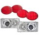 Chevy Corvette C5 1997-2004 Halo Projector Headlights and LED Tail Lights Red