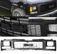 GMC C10 1988-1993 Black OEM Style Seal Beam Type Grille