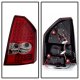 Chrysler 300C 2005-2007 Red Clear LED Tail Lights