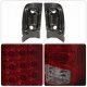 Dodge Ram 3500 1994-2002 LED Tail Lights Red Smoked