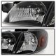 Pontiac Trans Sport Van 1997-1999 Black Euro Headlights