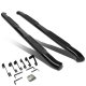 Chevy Silverado 2500 Extended Cab 1999-2004 Nerf Bars Curved Black 4 Inches Oval