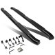 GMC Sierra 1500 Extended Cab 2007-2013 Nerf Bars Curved Black 4 Inches Oval