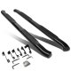 Chevy Silverado 1500HD Crew Cab 2001-2006 Nerf Bars Curved Black 4 Inches Oval