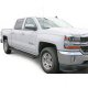 Chevy Silverado 1500 Crew Cab 2014-2017 iBoard Running Boards Black Aluminum Rocker Mount 6 Inches