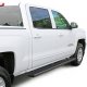 GMC Sierra 1500 Crew Cab 2014-2017 iBoard Running Boards Black Aluminum Rocker Mount 6 Inches