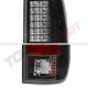 Ford F250 Super Duty 1999-2007 LED Tail Lights Black Chrome