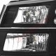 Chevy Avalanche 2003-2006 Black Front Grill and Headlights Conversion