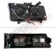 Chevy Avalanche 2003-2006 Black Grill and Halo Projector Headlights LED Bumper Lights