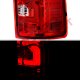 GMC Sierra 1500 2007-2013 Custom LED Tail Lights Red Clear