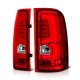 GMC Sierra Denali 2007-2013 Custom LED Tail Lights Red Clear