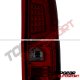 GMC Sierra Denali 2007-2013 Custom LED Tail Lights Red Tinted