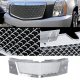 Cadillac Escalade 2007-2014 Black and Chrome Mesh Grille