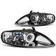 Lexus SC300 1992-1999 Clear Halo Projector Headlights with LED Daytime Running Lights