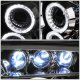 Lexus SC300 1992-1999 Clear High Beam and Halo Projector Headlights Set