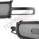 GMC Sierra 1999-2002 Black Front Grille Punch Style