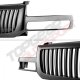 GMC Sierra 1500HD 2005-2006 Black Vertical Grille and Headlights LED DRL Bumper Lights