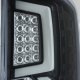 GMC Sierra 2500HD 2015-2019 Custom LED Tail Lights Black Clear