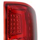 GMC Sierra 2500HD 2015-2019 Custom LED Tail Lights Red Clear